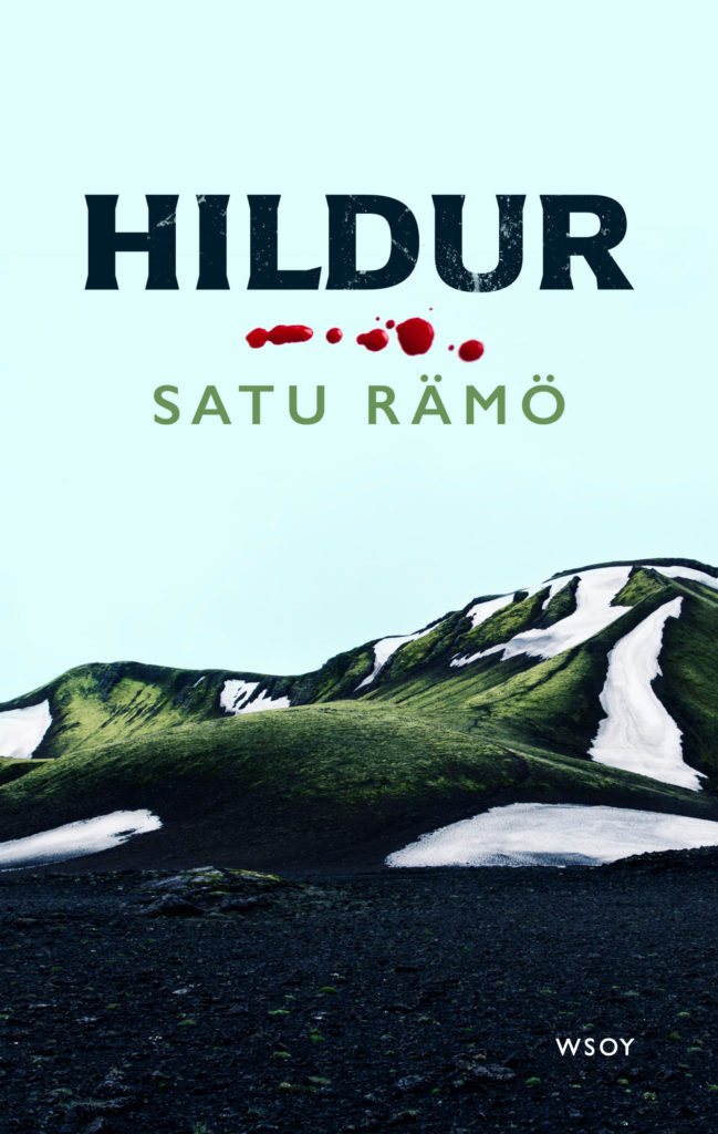 Hildur-romaanin kansikuva, jossa islantilainen maisema